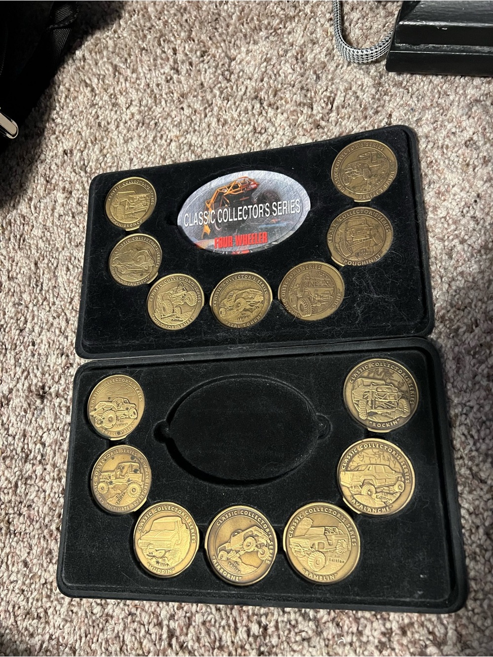 Four Wheeler Brass Token Set